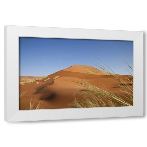 Sand Dunes, Namib Naukluft, Namib Desert, Namibia White Modern Wood Framed Art Print by Young, Bill