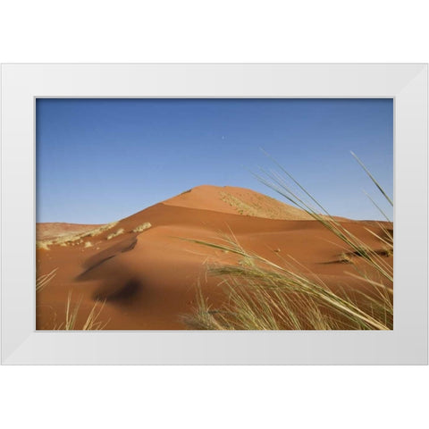 Sand Dunes, Namib Naukluft, Namib Desert, Namibia White Modern Wood Framed Art Print by Young, Bill