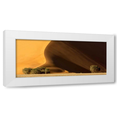 Namibia, Namib-Naukluft Park Dune at sunset White Modern Wood Framed Art Print by Kaveney, Wendy