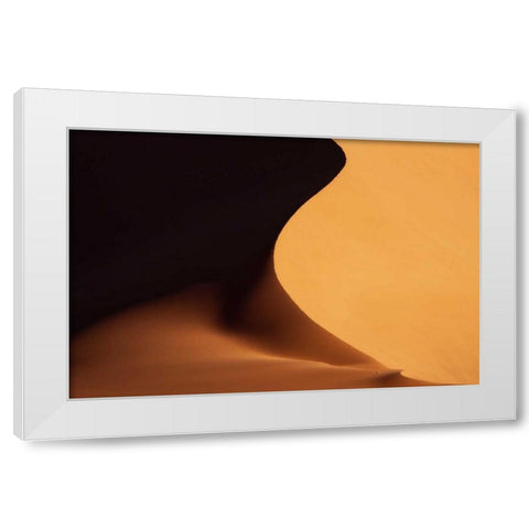 Namibia, Namib-Naukluft Park Sand dune abstract White Modern Wood Framed Art Print by Kaveney, Wendy