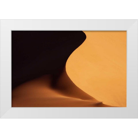 Namibia, Namib-Naukluft Park Sand dune abstract White Modern Wood Framed Art Print by Kaveney, Wendy