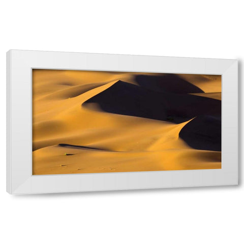 Namibia, Namib-Naukluft NP Abstract of sand dune White Modern Wood Framed Art Print by Young, Bill