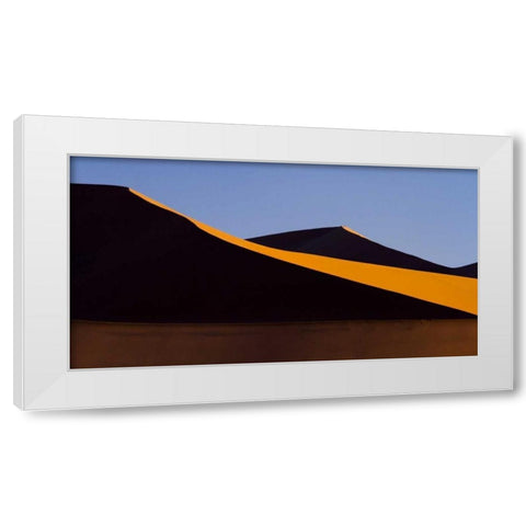 Namibia, Namib-Naukluft NP Abstract of sand dune White Modern Wood Framed Art Print by Young, Bill