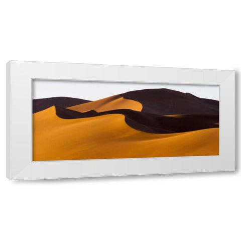 Namibia, Namib-Naukluft NP Abstract of sand dune White Modern Wood Framed Art Print by Young, Bill