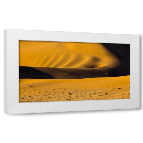 Namibia, Namib-Naukluft NP Abstract of sand dune White Modern Wood Framed Art Print by Young, Bill