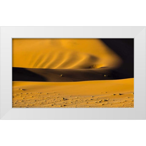 Namibia, Namib-Naukluft NP Abstract of sand dune White Modern Wood Framed Art Print by Young, Bill
