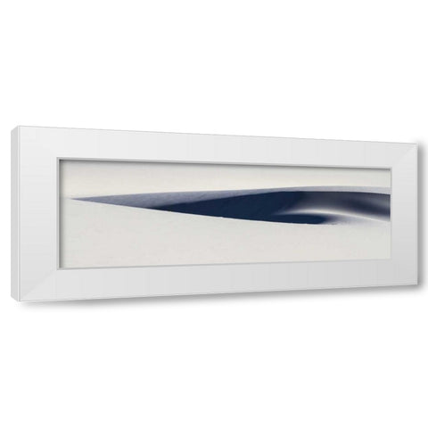 South Africa Sculpted white sand dunes White Modern Wood Framed Art Print by Young, Bill