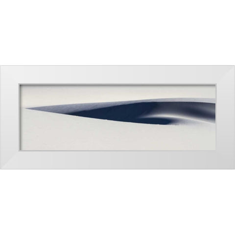 South Africa Sculpted white sand dunes White Modern Wood Framed Art Print by Young, Bill