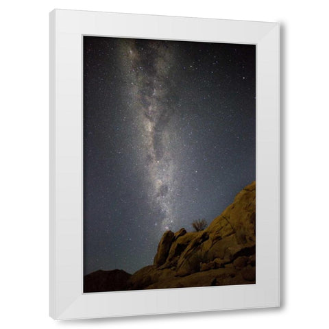South Richtersveld NP Milky Way at night White Modern Wood Framed Art Print by Young, Bill