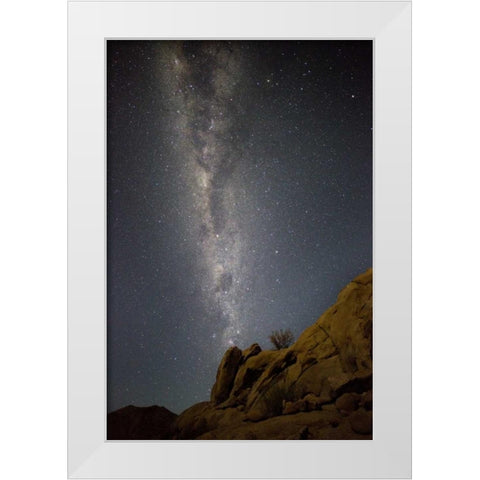 South Richtersveld NP Milky Way at night White Modern Wood Framed Art Print by Young, Bill