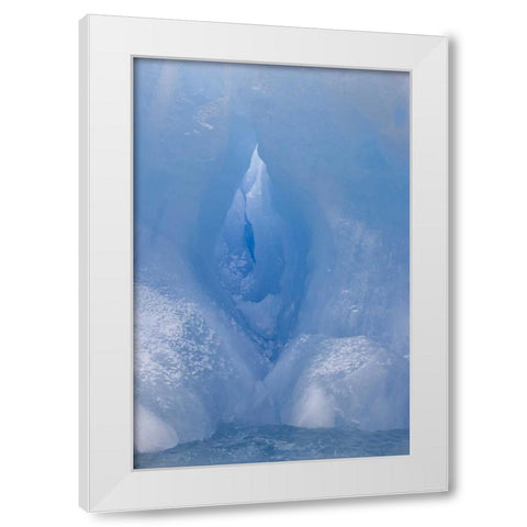 Antarctica, South Shetland A vivid blue iceberg White Modern Wood Framed Art Print by Grall, Don