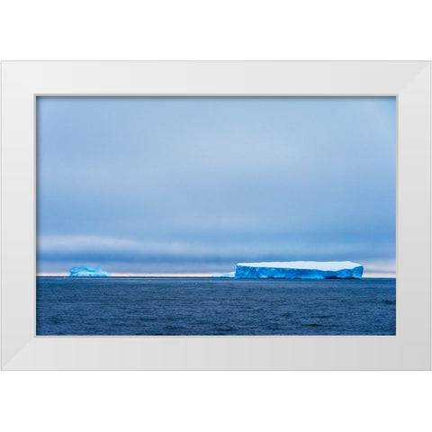 Iceberg in South Atlantic Ocean-Antarctica White Modern Wood Framed Art Print by Su, Keren