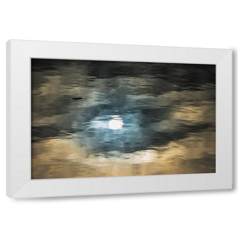 Floating ice on South Atlantic Ocean-Antarctica White Modern Wood Framed Art Print by Su, Keren