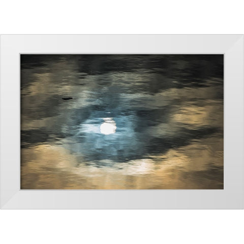Floating ice on South Atlantic Ocean-Antarctica White Modern Wood Framed Art Print by Su, Keren