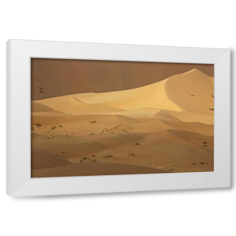 China, Badain Jaran Desert Contrasts in desert White Modern Wood Framed Art Print by Anon, Ellen