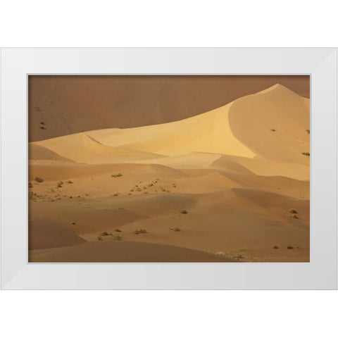 China, Badain Jaran Desert Contrasts in desert White Modern Wood Framed Art Print by Anon, Ellen
