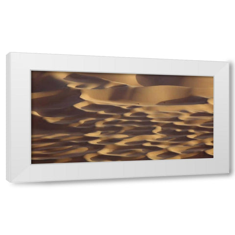 China, Badain Jaran Desert Desert patterns White Modern Wood Framed Art Print by Anon, Ellen