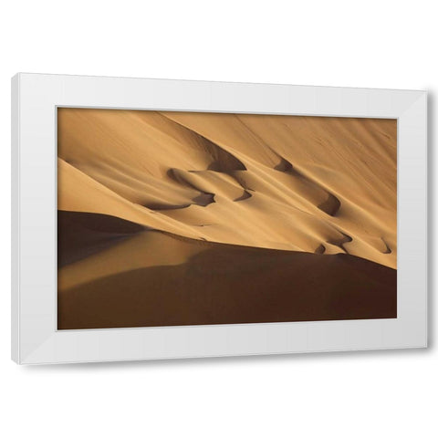 China, Badain Jaran Desert Desert scenic White Modern Wood Framed Art Print by Anon, Ellen
