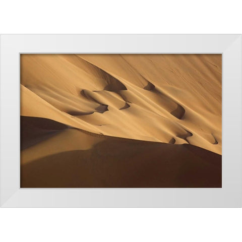 China, Badain Jaran Desert Desert scenic White Modern Wood Framed Art Print by Anon, Ellen