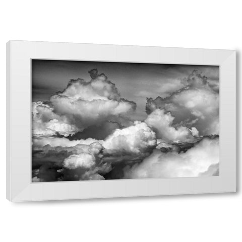 Aerial view of clouds-China White Modern Wood Framed Art Print by Su, Keren