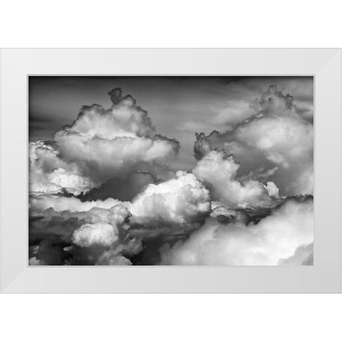 Aerial view of clouds-China White Modern Wood Framed Art Print by Su, Keren