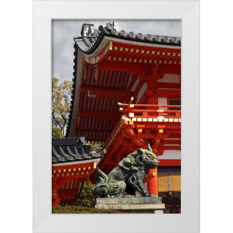 Japan, Kyoto Fushimi-Inari-Taisha Shinto shrine White Modern Wood Framed Art Print by Flaherty, Dennis