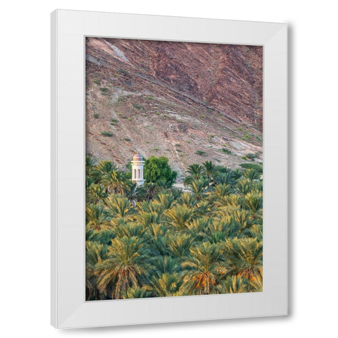 Middle East-Arabian Peninsula-Oman-Ad Dakhiliyah-Nizwa White Modern Wood Framed Art Print by Wilson, Emily M.