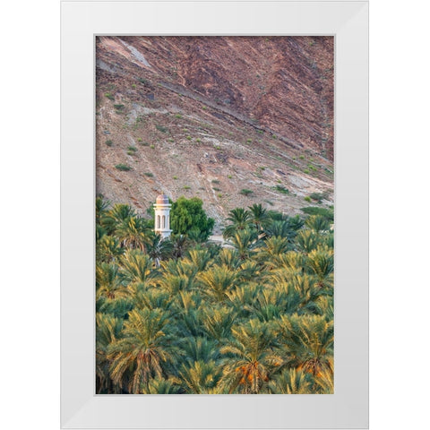 Middle East-Arabian Peninsula-Oman-Ad Dakhiliyah-Nizwa White Modern Wood Framed Art Print by Wilson, Emily M.