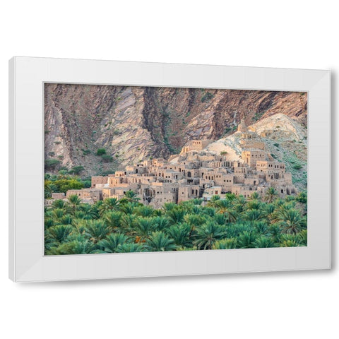 Middle East-Arabian Peninsula-Oman-Ad Dakhiliyah-Nizwa White Modern Wood Framed Art Print by Wilson, Emily M.
