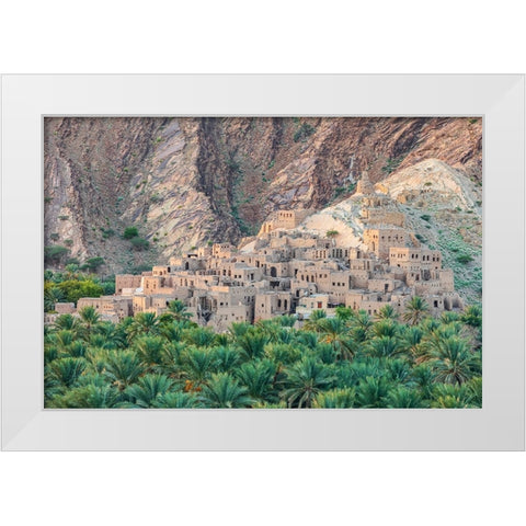 Middle East-Arabian Peninsula-Oman-Ad Dakhiliyah-Nizwa White Modern Wood Framed Art Print by Wilson, Emily M.