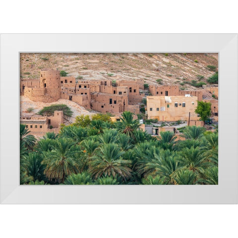 Middle East-Arabian Peninsula-Oman-Ad Dakhiliyah-Nizwa White Modern Wood Framed Art Print by Wilson, Emily M.