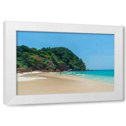 Ko Kradan-Talay Trang archipelago-Thailand White Modern Wood Framed Art Print by Pitamitz, Sergio