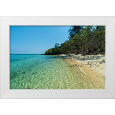 Ko Kradan-Talay Trang archipelago-Thailand White Modern Wood Framed Art Print by Pitamitz, Sergio