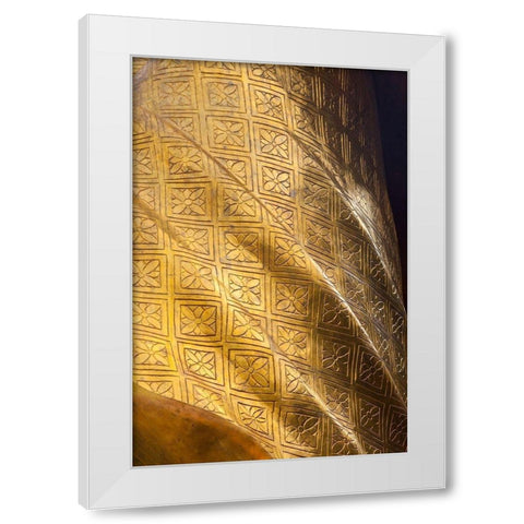 Thailand-Chonburi Province-Khao Sam Muk Shrine Statue of the Goddess Sam Muk  White Modern Wood Framed Art Print by Haseltine, Tom