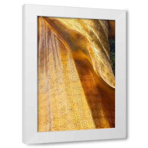 Thailand-Chonburi Province-Khao Sam Muk Shrine Statue of the Goddess Sam Muk  White Modern Wood Framed Art Print by Haseltine, Tom