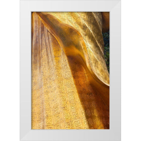 Thailand-Chonburi Province-Khao Sam Muk Shrine Statue of the Goddess Sam Muk  White Modern Wood Framed Art Print by Haseltine, Tom