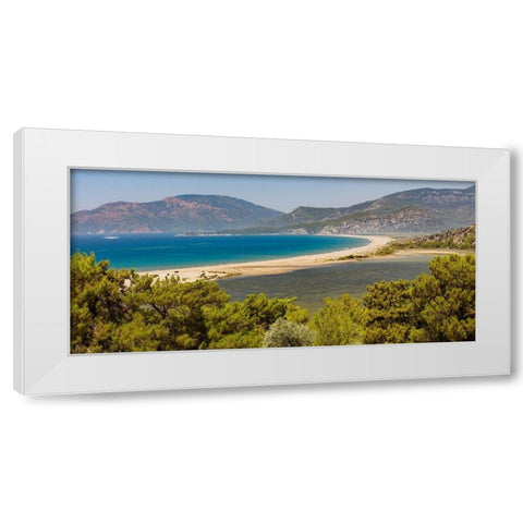 Iztuzu Beach Dalyan-Mugla-Turkey White Modern Wood Framed Art Print by Kabas, Ali
