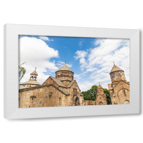 Armenia-Tsakhkadzor Kecharis Monastery An 11th century medieval monastic complex White Modern Wood Framed Art Print by Wilson, Emily