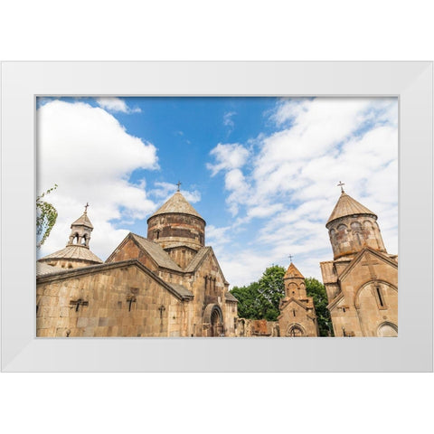 Armenia-Tsakhkadzor Kecharis Monastery An 11th century medieval monastic complex White Modern Wood Framed Art Print by Wilson, Emily
