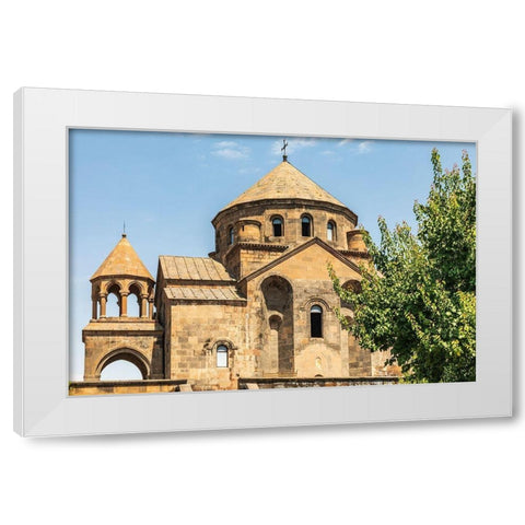 Armenia Armavir Province Vagharshapat Exterior view of the Saint Hripsime Church White Modern Wood Framed Art Print by Wilson, Emily