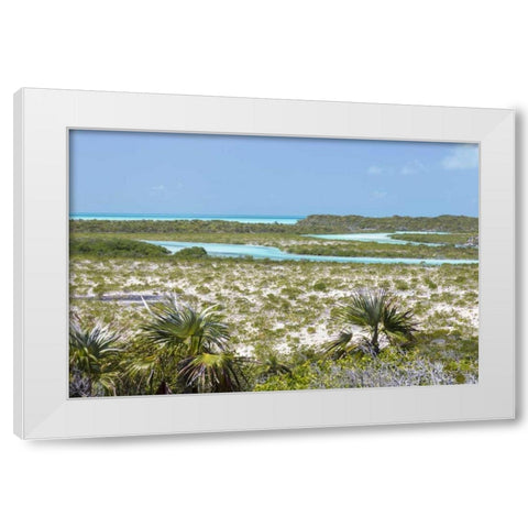 Bahamas, Exuma Island Shroud Cay scenic White Modern Wood Framed Art Print by Paulson, Don