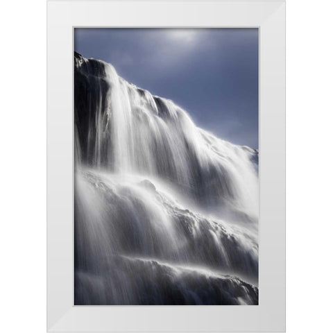 Canada, BC, Wells Gray PP Dawson Falls White Modern Wood Framed Art Print by Paulson, Don