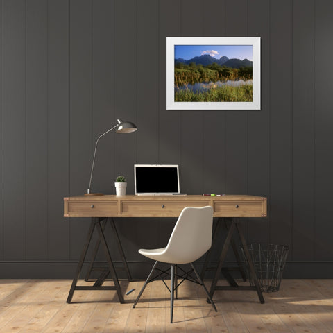 Canada, Pitt Addington Wildlife Management Area White Modern Wood Framed Art Print by Grandmaison, Mike