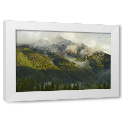 Canada, BC, Mt Robson PP Mountain landscape White Modern Wood Framed Art Print by Grandmaison, Mike