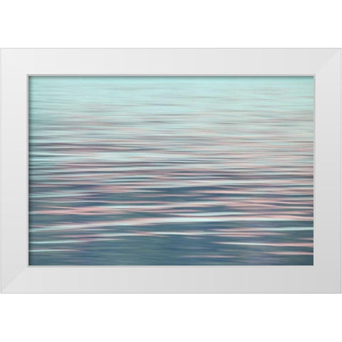 Canada, BC Abstract patterns in the water White Modern Wood Framed Art Print by Paulson, Don