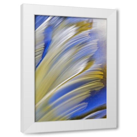 Canada, Manitoba Whiteshell River, Rainbow Falls White Modern Wood Framed Art Print by Grandmaison, Mike