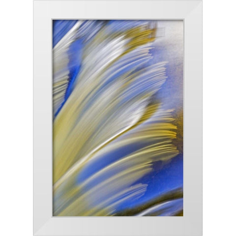 Canada, Manitoba Whiteshell River, Rainbow Falls White Modern Wood Framed Art Print by Grandmaison, Mike