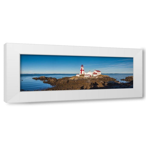 Canada-New Brunswick-Campobello Island-Head Harbour Lightstation lighthouse White Modern Wood Framed Art Print by Bibikow, Walter