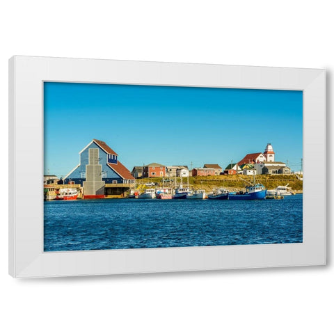 Historic Bonavista-Bonavista Peninsula-Newfoundland-Canada White Modern Wood Framed Art Print by DeFreitas, Michael