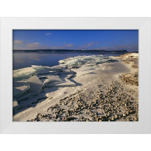 Canada, Ontario, Rossport, lake Superior White Modern Wood Framed Art Print by Grandmaison, Mike